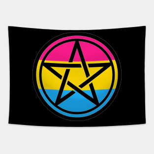 Large Print Pentacle LGBT Flag Pansexual Tapestry