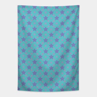 Adair | Blue and Purple Stars Pattern Tapestry