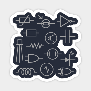 Electronic components symbols Magnet