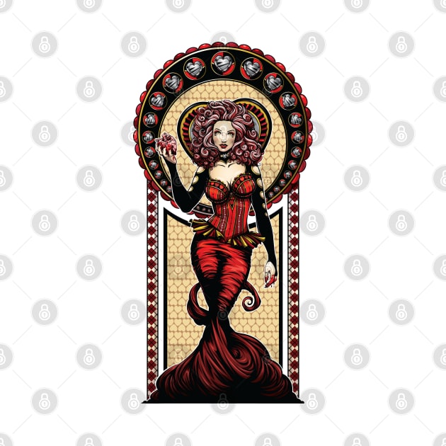 Queen Of Hearts by redappletees