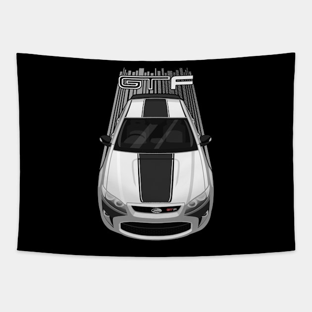 Ford Falcon GT-F 351 - White - Black Stripe Tapestry by V8social