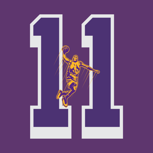 lakers number 11 by Basketball-Number