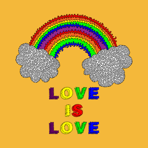 Love is Love Rainbow by NightserFineArts