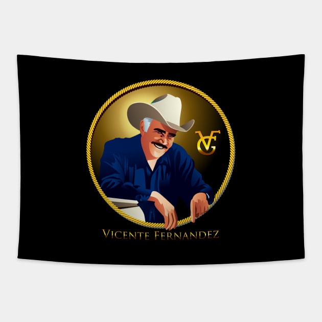 Vicente Fernandez Tapestry by Sauher