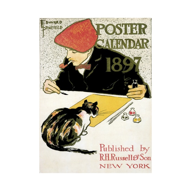 1897 Poster Calendar by Edward Penfield by MasterpieceCafe