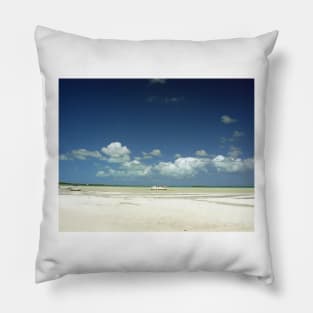 Bahamas Harbour Island sea and sky Pillow