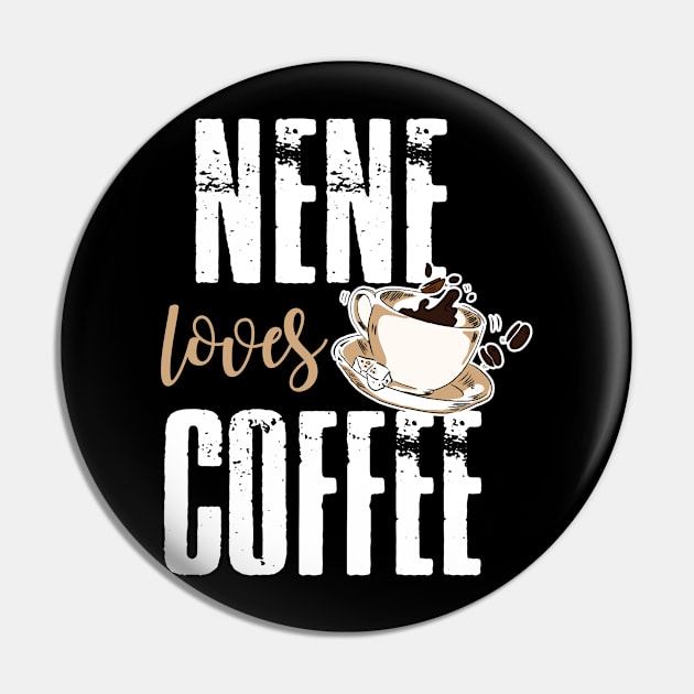 Nene Loves Coffee Pin by finchandrewf