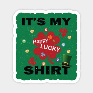 Lucky Tshirt Charms T-Shirt - Feeling Lucky player Shirt Magnet