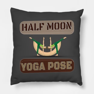 Half moon yoga pose Pillow