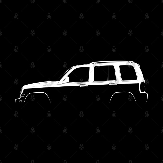 Jeep Liberty (KJ) Silhouette by Car-Silhouettes