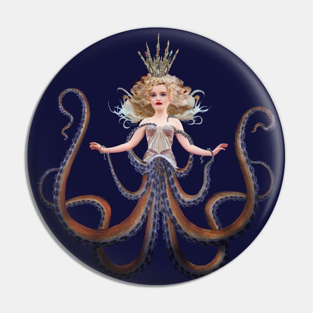 Queen Octopus Pin by KIMYKASK