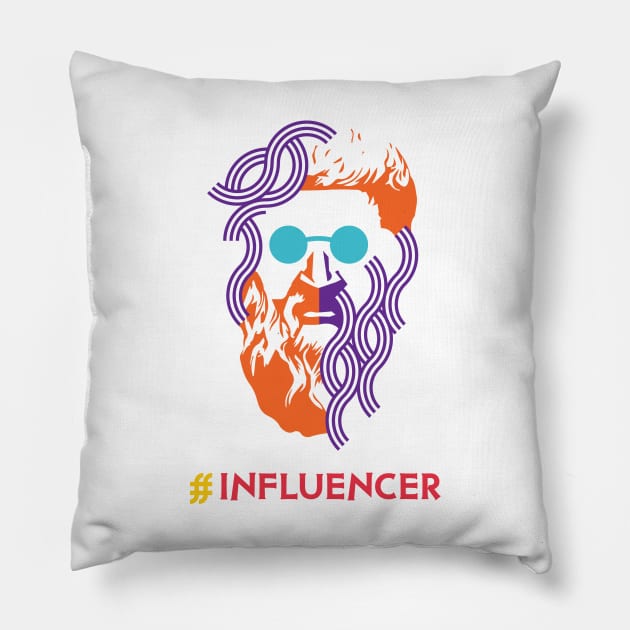 The Real Influencer Pillow by marcamu