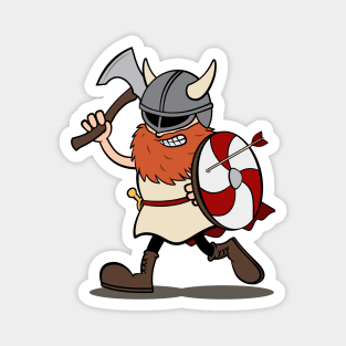 Viking Berserker Cartoon (Player 2 / Red) Magnet