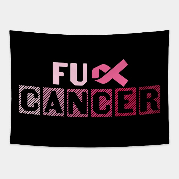Breast cancer awareness Tapestry by Anonic