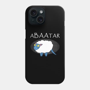 ABAAtar Funny Cute Blue Alien Funny Baa Sheep Cartoon Phone Case