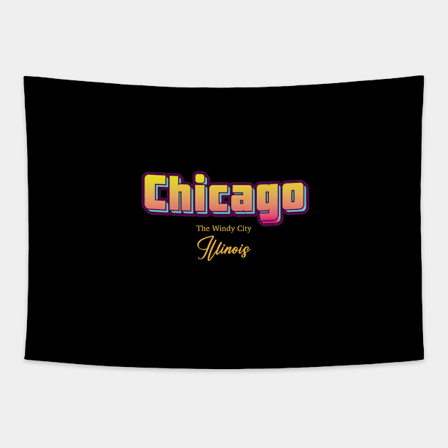 Chicago Tapestry by Delix_shop