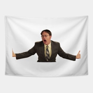 Dwight Freaking Out Tapestry