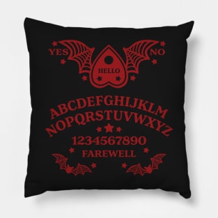 Batwing Planchette Spirit Board - Red Pillow