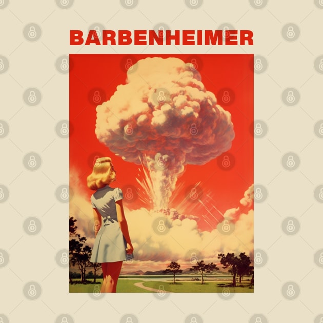 Barbie x Oppenheimer 2023 | BARBENHEIMER by Retro Travel Design