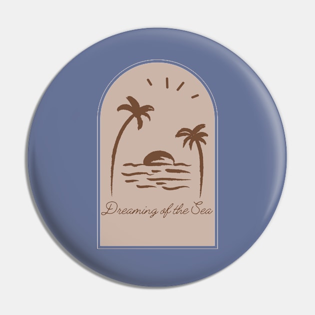 Dreaming of the Sea Palm Trees Pin by Pacific Opal