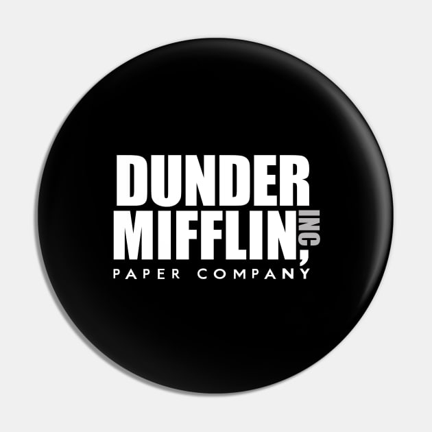 Dunder Mifflin Inc Paper Company Office Logo - The Office - Pin