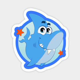 Cute shark character Magnet