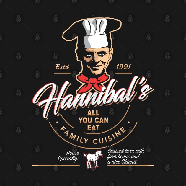 Hannibal's All You Can Eat Family Cuisine by Alema Art