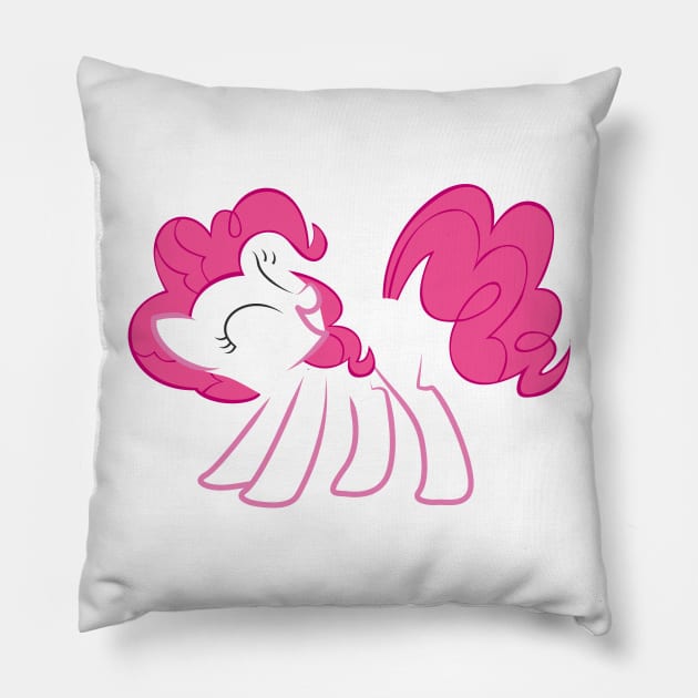 Pinkie Pie Outline Pillow by Hyper Dash