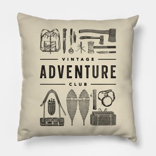 Vintage Adventure Club Pillow