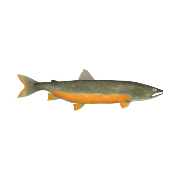 Lake Trout by FishFolkArt