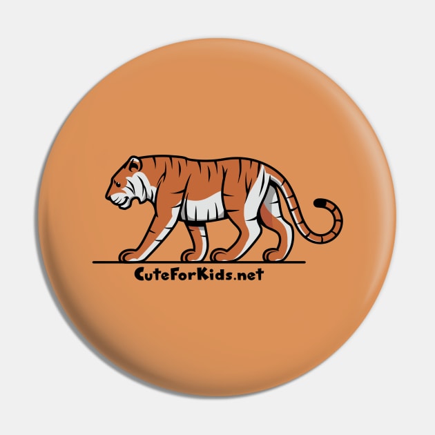 CuteForKids - Tiger - Branded Pin by VirtualSG