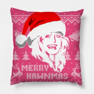 Goldie Hawn Merry Hawnmas Pillow