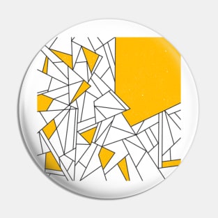 Black and yellow geometric pattern Pin