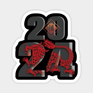 Chinese New Year of Wood Dragon 2024 Magnet