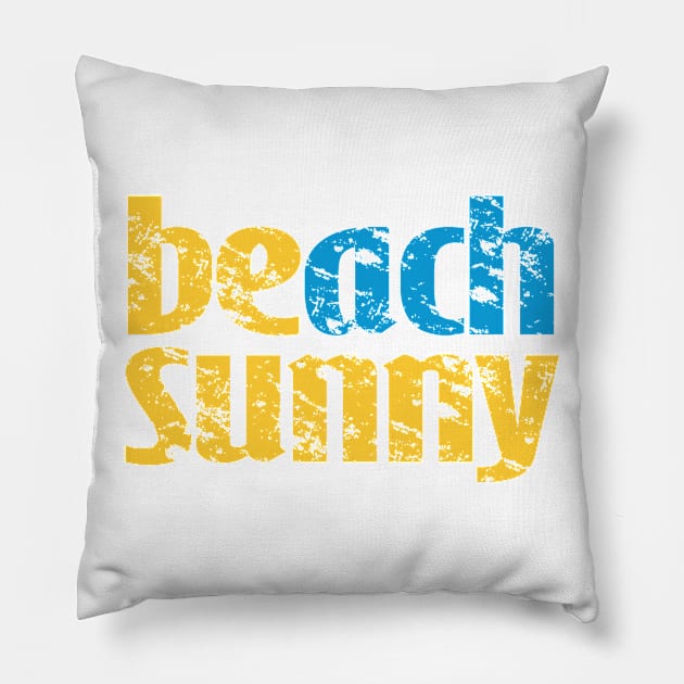 Beach Sunny Pillow by Etopix