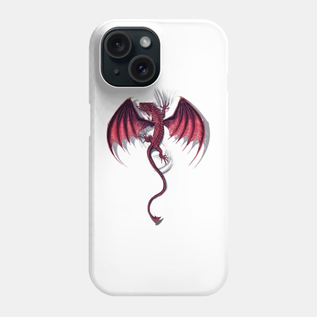 Scarlet Dragon Phone Case by 3vaN