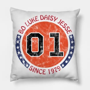 Dukes of Hazzard - Bo Luke Daisy Jesse Since 1979 Vintage (01 General Lee) Pillow