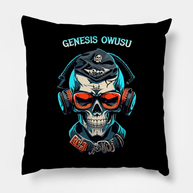 genesis owusu Pillow by Coretan MudaKu