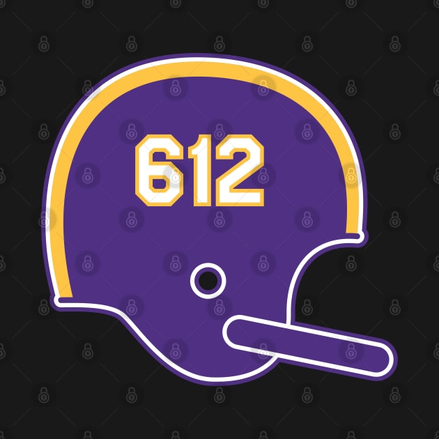 Minnesota Vikings 612 Helmet by Rad Love