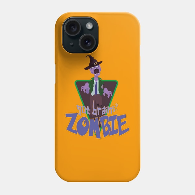 zombie got brains Phone Case by MohamedMAD