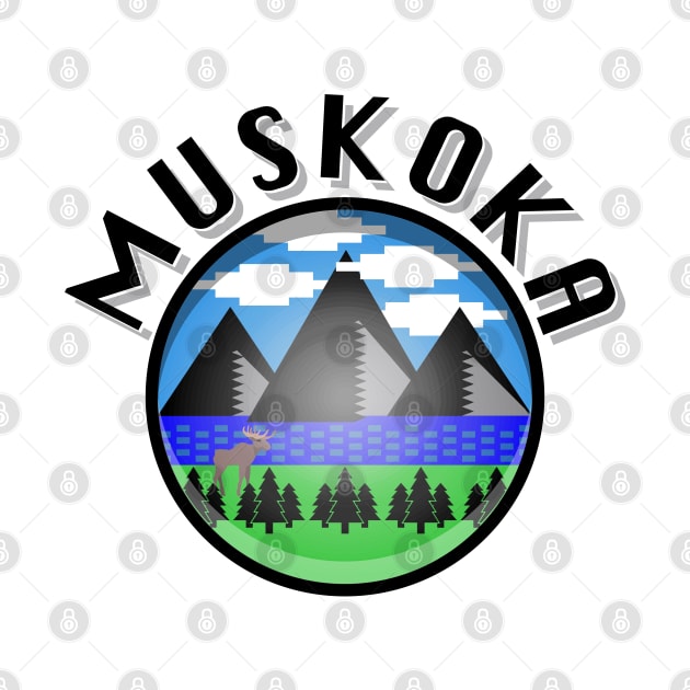 Muskoka Design (Version 2), Black Lettering by VelvetRoom