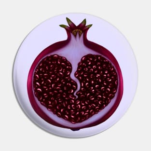 Pomegranite Heart Pin