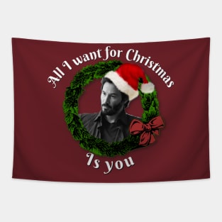 Christmas keanu Tapestry