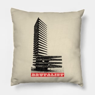 Brutalist Architecture / Brutalism / Triangular Tower Pillow