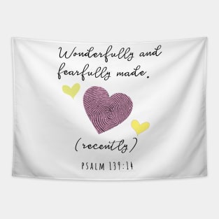 Wonderfully and fearfully made... Pink Tapestry