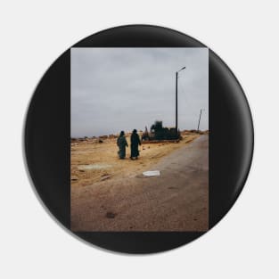 Two Muslim Women Walking in Street Pin