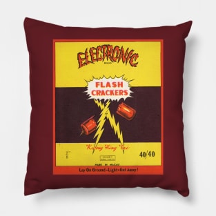 VINTAGE FIRECRACKER ELECTRONIC FLASH CRACKERS Pillow