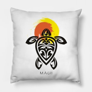 Tribal Turtle, Maui Sun Pillow