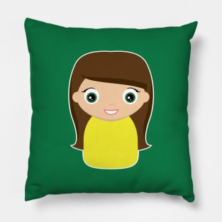 Cute Girl Called Petra Pillow