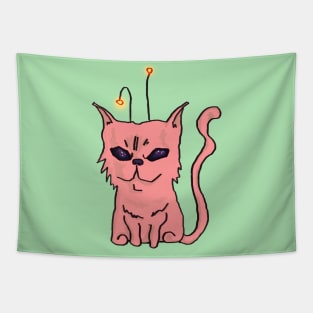 Alien persian cat Tapestry